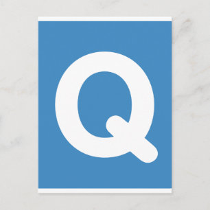 Twitter emoji brev Q Vykort