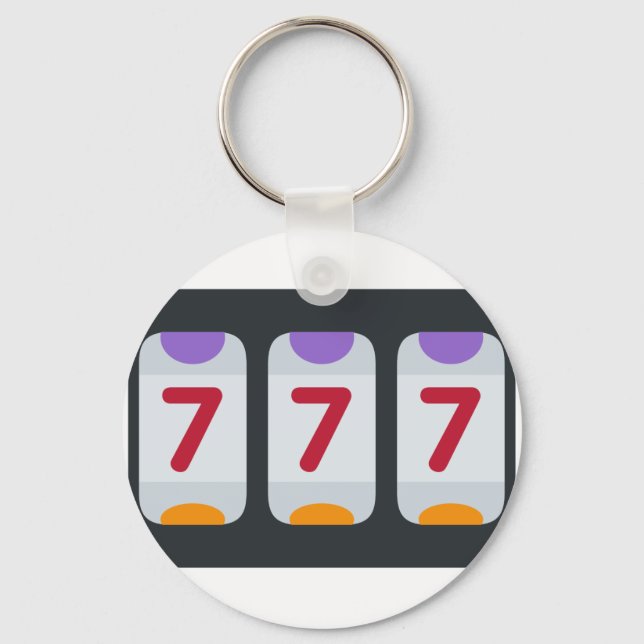 Twitter Emoji - Lucky 7 Nyckelring (Framsida)