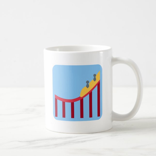 Twitter Emoji - Roller coaster Kaffemugg (Höger)