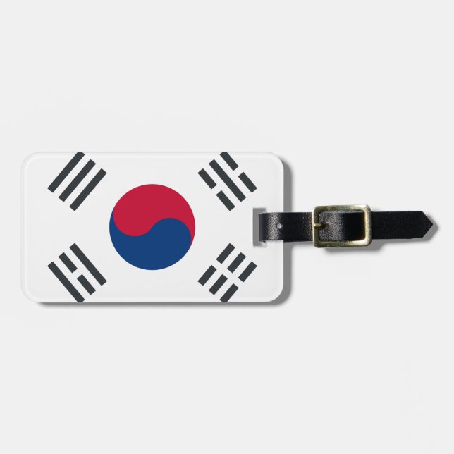 Twitter emoji - South Korea Flag Bagagebricka (Horisontell Framsida)