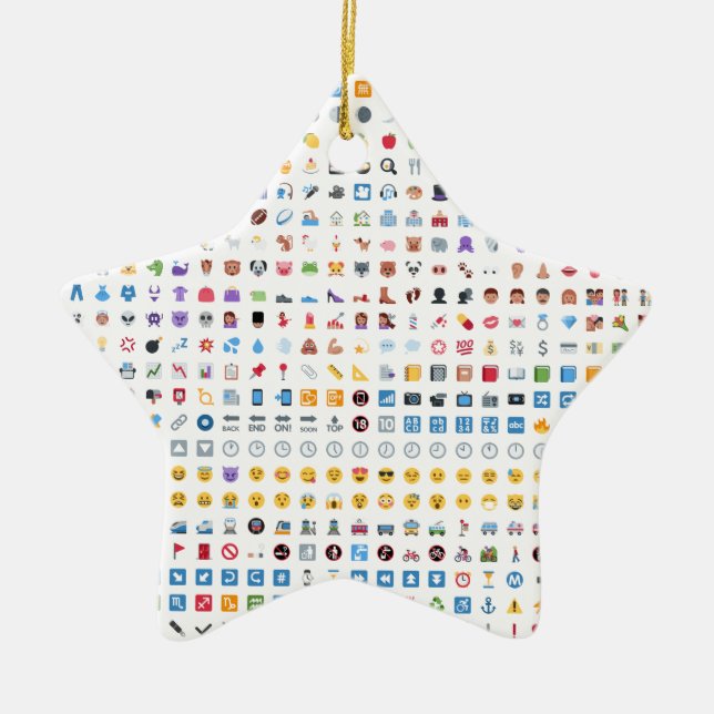 Twitter Emoji (Twemoji) Julgransprydnad Keramik (Framsidan)