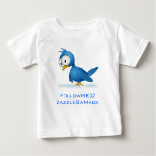 Twitter Följ mig @ din användare Namn T-shirt