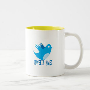 Twitter Följ mig kaffe Mugg