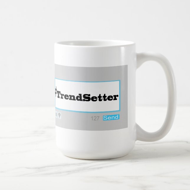 Twitter Hashtag nr. TrendSetter Kaffemugg (Höger)