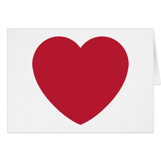 Twitter Love Heart Emoji Hälsningskort (Framsidan Horizontal)