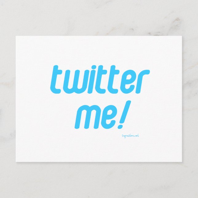 twitter mig vykort (Framsida)