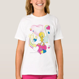 Twitter på hjärta t-shirt