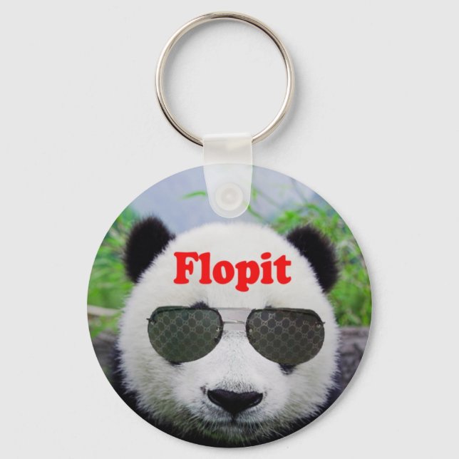 Twitter Panda Keychain Nyckelring (Framsida)