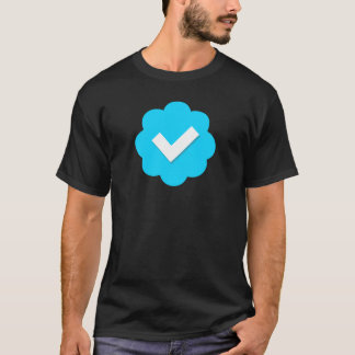 Twitter verifierat emblem t-shirt
