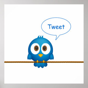 Twitterfågel poster