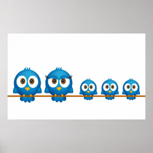 Twitterfamiljaffisch Poster
