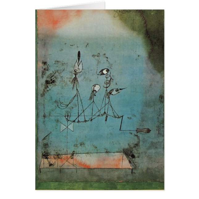 Twittering maskin hälsningskort (Framsidan)