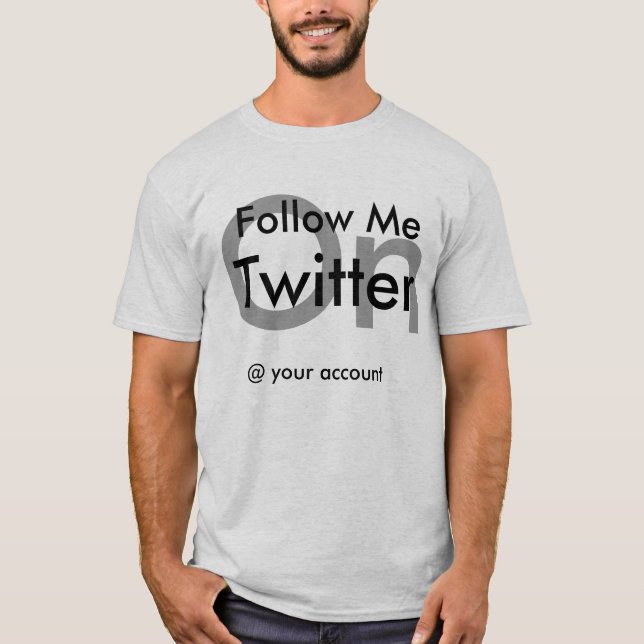 twitterskjorta tee shirt (Framsida)