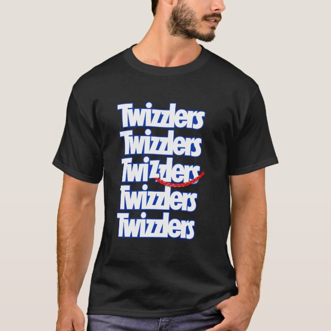Twizzlers Iconic-Officiell med flera namn T Shirt (Framsida)