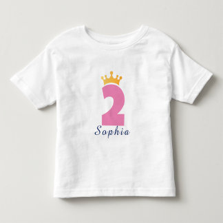 Two and the Crown Anpassat namn - Småbarns T-Shirt