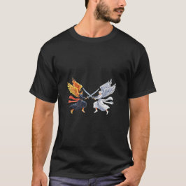 Two Angel with large sword with open wings T Shirt