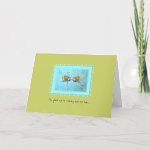 TWO Angelfish Sweet Angel Öga to Öga Card Kort