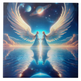 Two Angels Kakelplatta