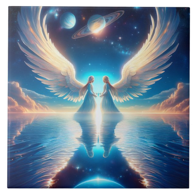 Two Angels Kakelplatta (Framsidan)