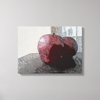 Two Apples Digital Art Canvastryck
