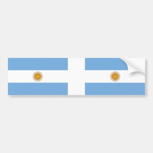TWO Argentinas Flagga Bildekal