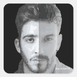 Two Brothers Legend, Kraków, Poland Myth Fyrkantigt Klistermärke