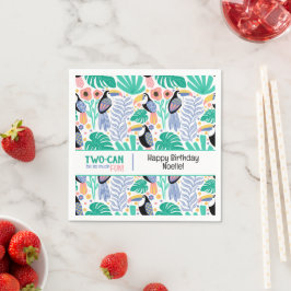 TWO-CAN (Toucan) Tropical Birthday Pappersservett