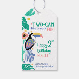 TWO-CAN (Tukan) 2-årsdag Presentetikett