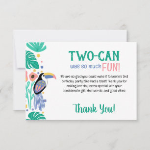 TWO-CAN (Tukan) 2-årsdag  Tack Kort