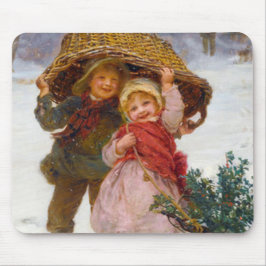 Two children in the snow by Frederick Morgan Musmatta