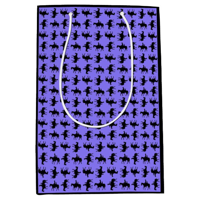 Two Cowboys on Horseback Silhouettes - Periwinkle  (Framsidan)