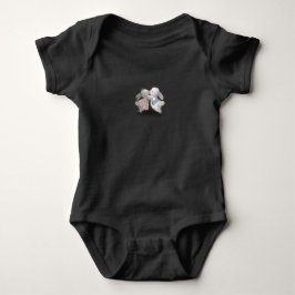 Two Cute Rabbits Illustration Sweet Baby Animals T Shirt