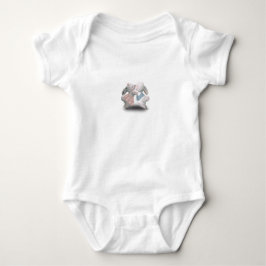 Two Cute Rabbits Illustration Sweet Baby Animals T Shirt