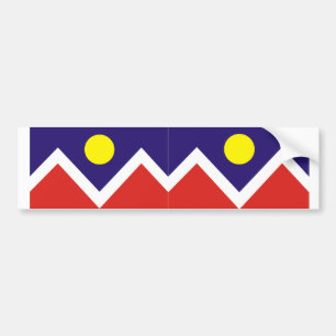 TWO Denver, Colorado Flagga Bildekal