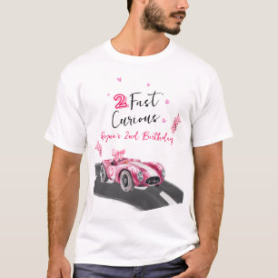 Two Fast Curious Födelsedag Föräldrar T Shirt