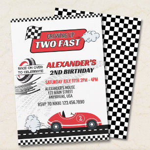 Two Fast Racing 2-årsfirande Inbjudan