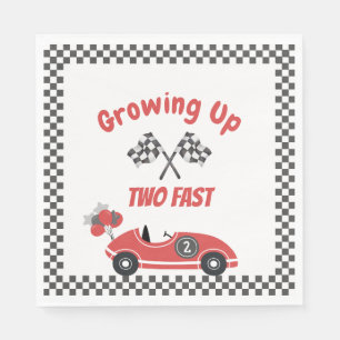 "Two Fast" Red Tävling Car Lunch Napkins Pappersservett