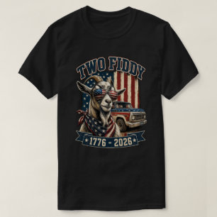 Two Fiddy USA 250-årsjubileum Patriotisk Design T Shirt
