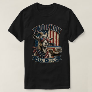 Two Fiddy USA 250-årsjubileum Patriotisk Design T Shirt