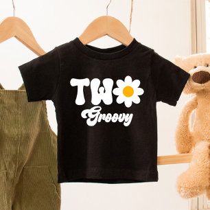 TWO Groovy Daisy 2:a födelsedag T Shirt