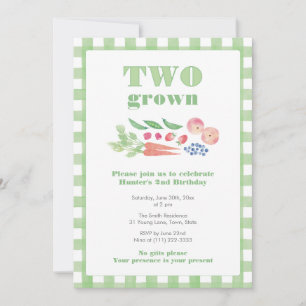 TWO Grown Farmer's Market 2-årsfest Inbjudningar