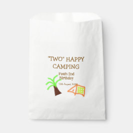 Two happy camping 2nd birthday tree camp kids