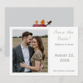 Two Hearts Catholic Flat Save The Date Card Spara Datumet