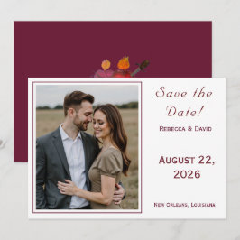 Two Hearts Catholic Flat Save The Date Card Spara Datumet