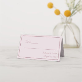 Two Hearts Catholic Wedding Folded Place Card Placeringskort