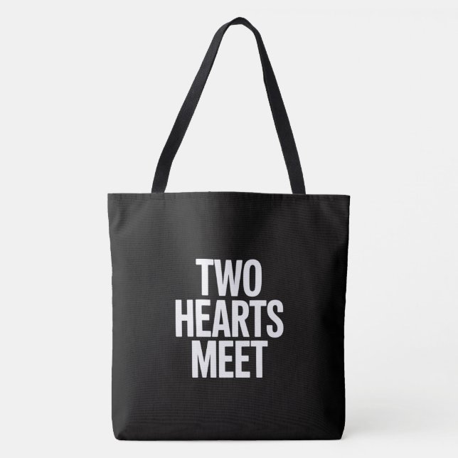 Two hearts meet tygkasse (Framsida)