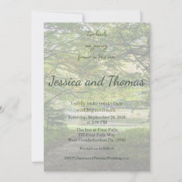 Two Hearts One Journey Photo Wedding Invitation Inbjudningar