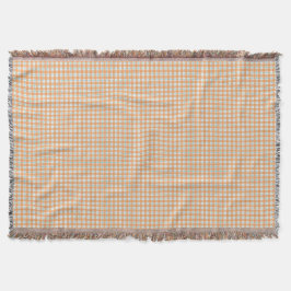 Two images of a woven blanket featuring a beige  filt