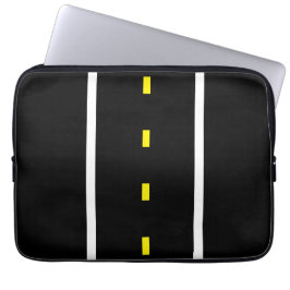 Two Lane Road Tablet Case (Black & White) Laptop Fodral