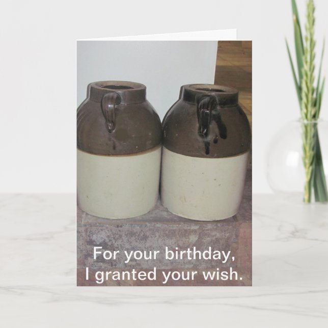 Two Large Jugs - Men's Humor Birthday Card Kort (Framsida)
